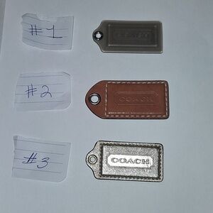 Coach Hang Tags ✨️ Choose the One You Want At Purchase. $15 EACH. ( Read Listing
